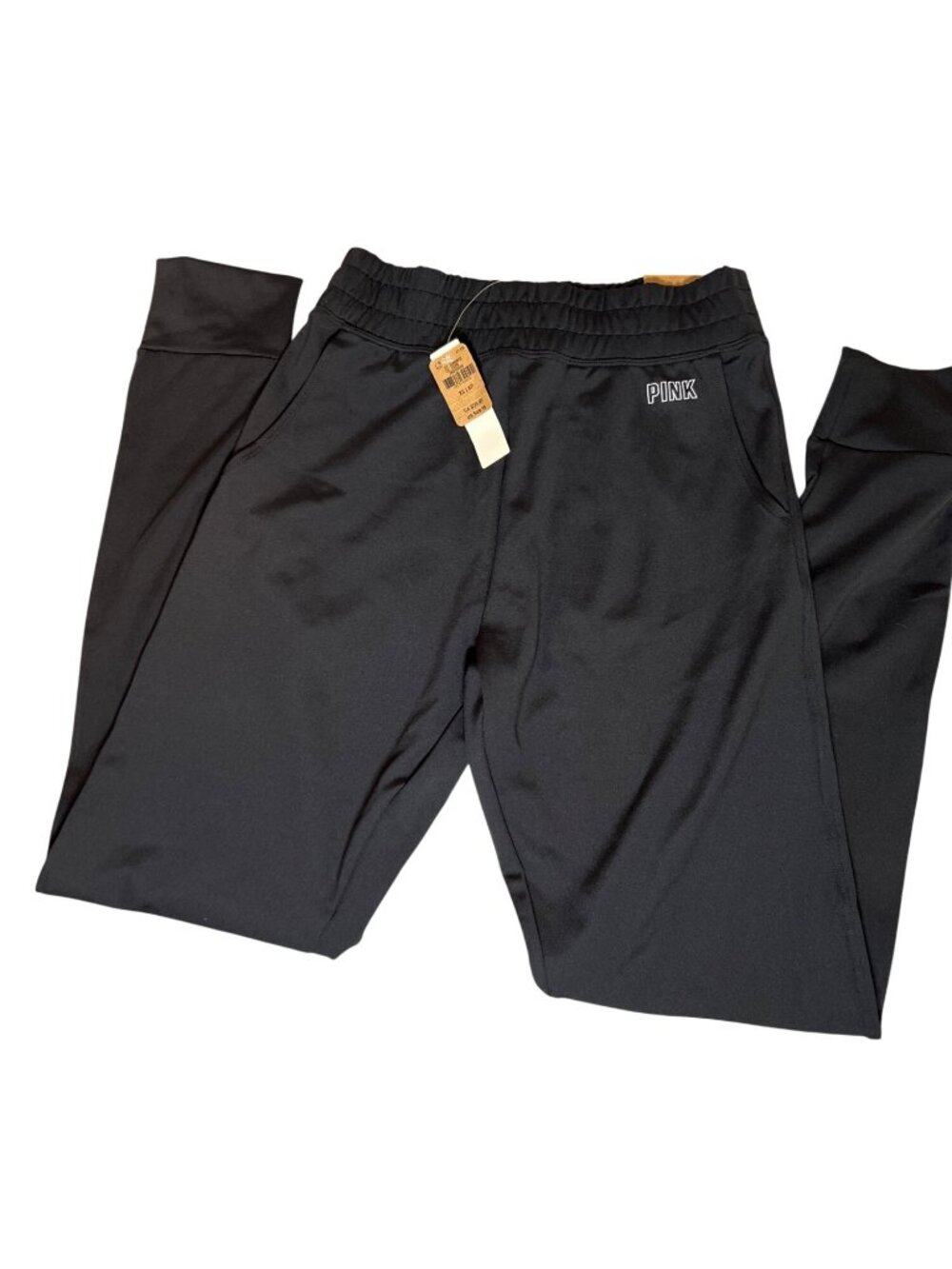 NWT XS Victoria’s Secret PINK High Waist Full Length Skinny Joggers - Black